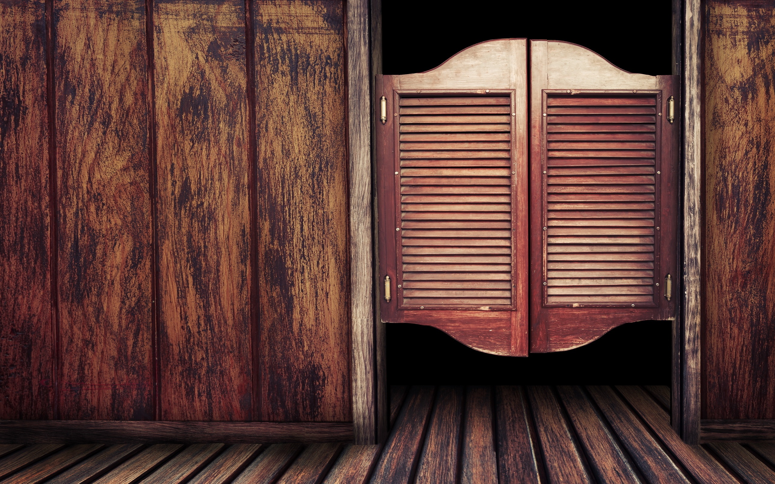 Wooden Door to Old Western Bar | Photo and Desktop Wallpaper