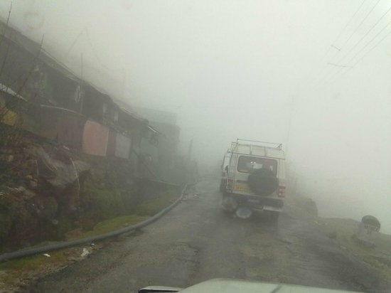 Near zero visibility due to rain and cloud - Picture of Nathula ...