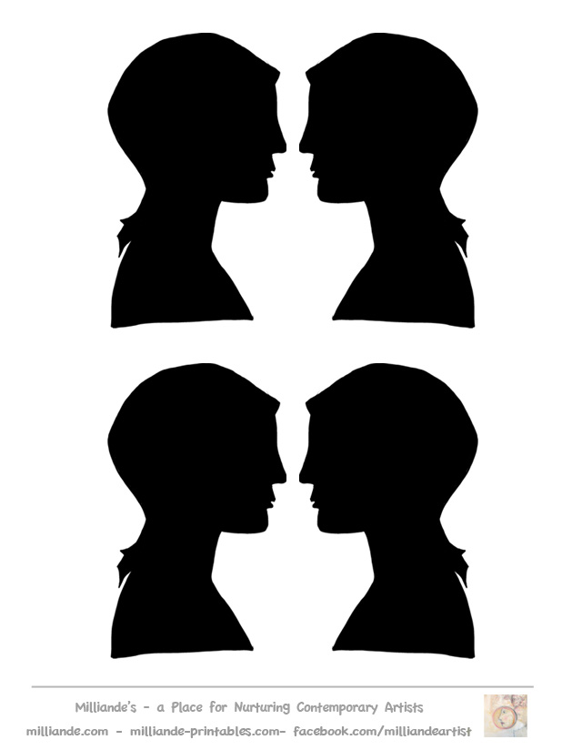 Female Face Silhouette Template,Face Silhouette Collection of ...