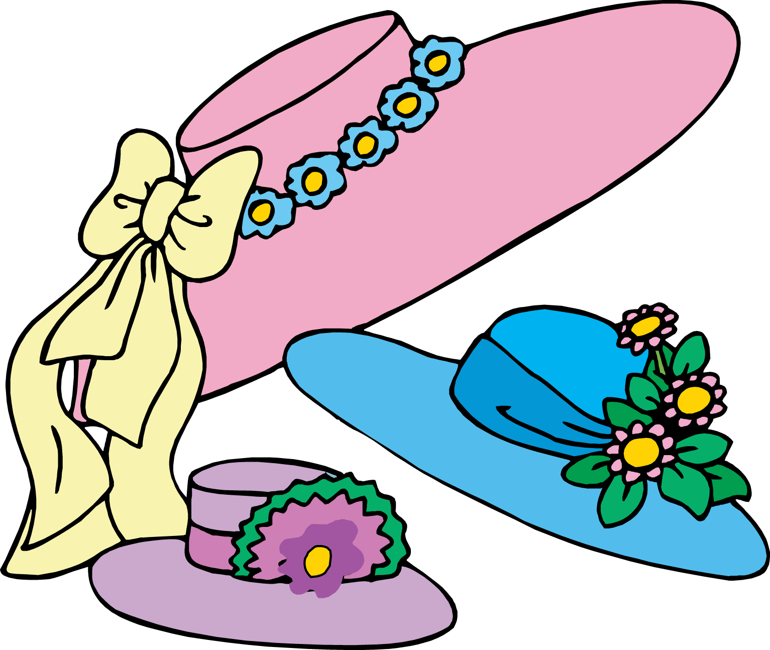 Trends For > Flower Hat Clipart