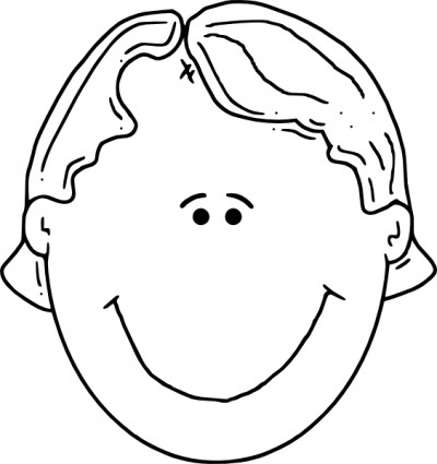 Human face and head outline drawing Free vector for free download ...