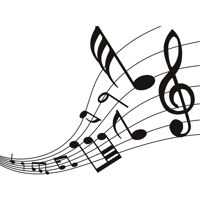 Musical Note Score Wall Sticker Music Wall Decal Art | eBay