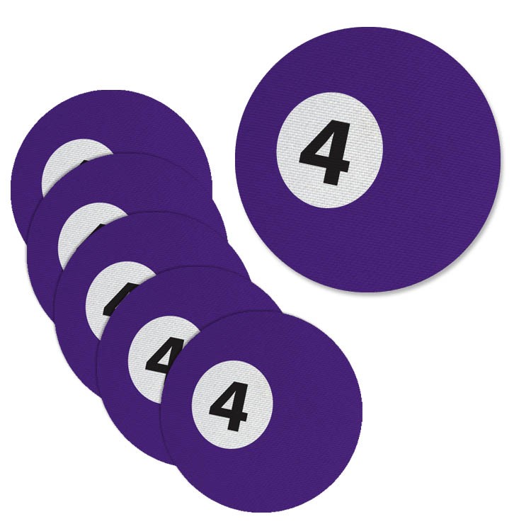 Pool Ball Round 3" Fabric Patch (Choice of Ball Number) - Cue ...