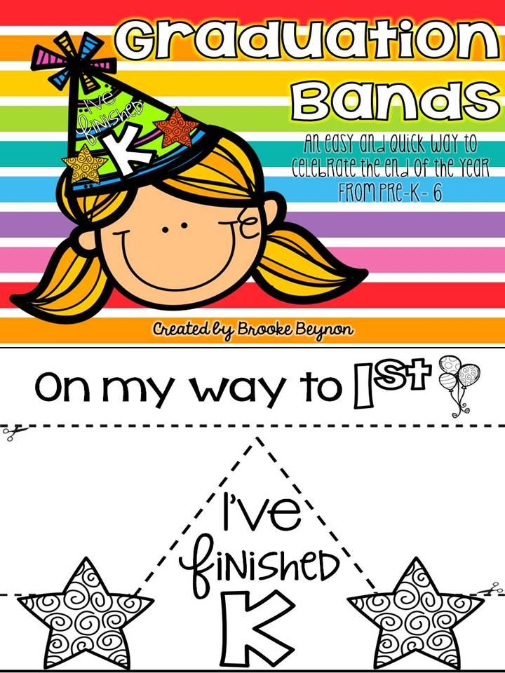 Graduation Bands {freebie} For PreK - 6 | kids ♥ | Pinterest