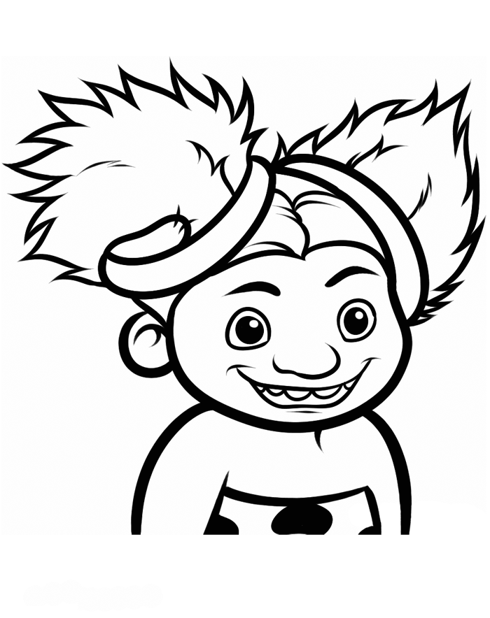 Kids Under 7: The Croods Coloring Pages