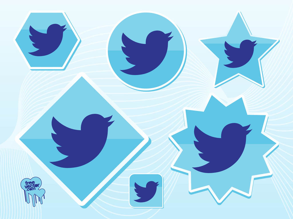 Free Twitter bird Vectors