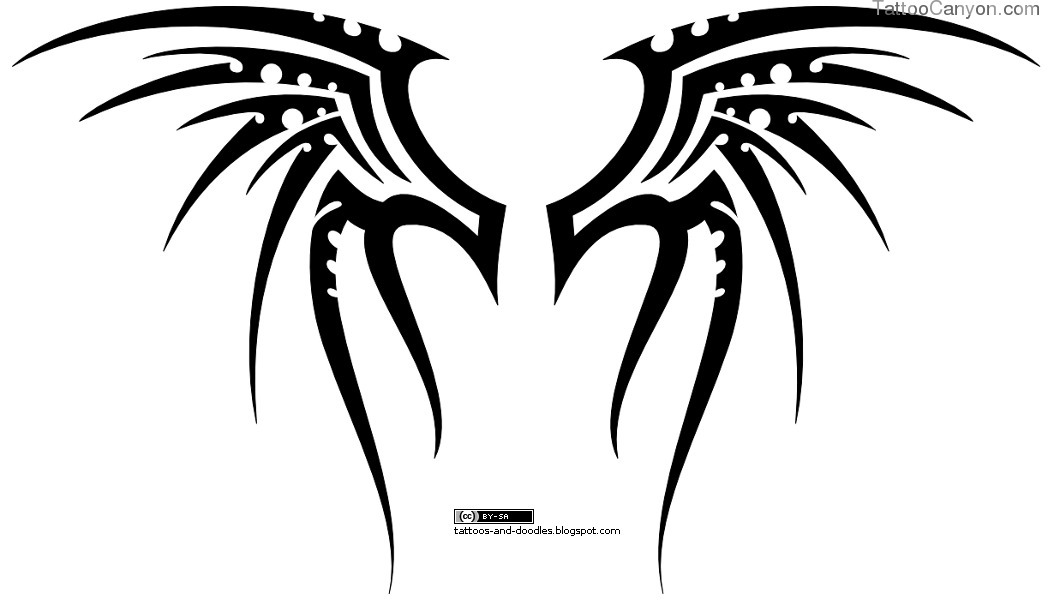 Tattoos And Doodles Tribal Wings Picture #