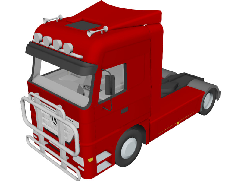 Mercedes-Benz Actros Truck 3D CAD Model Download | 3D CAD Browser
