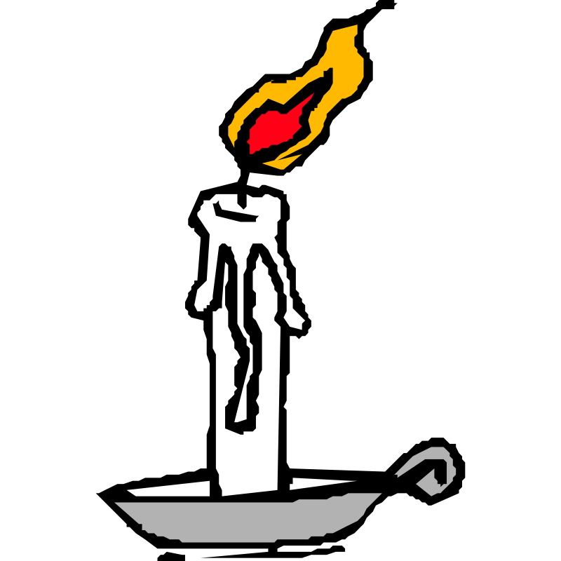 Clipart - Burning candle