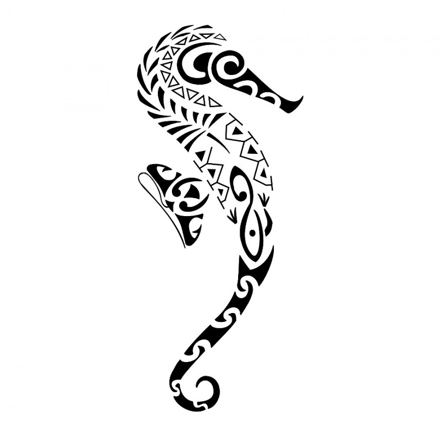 Seahorse Tattoo Design With Simple Black White Color | Tattoomagz ...
