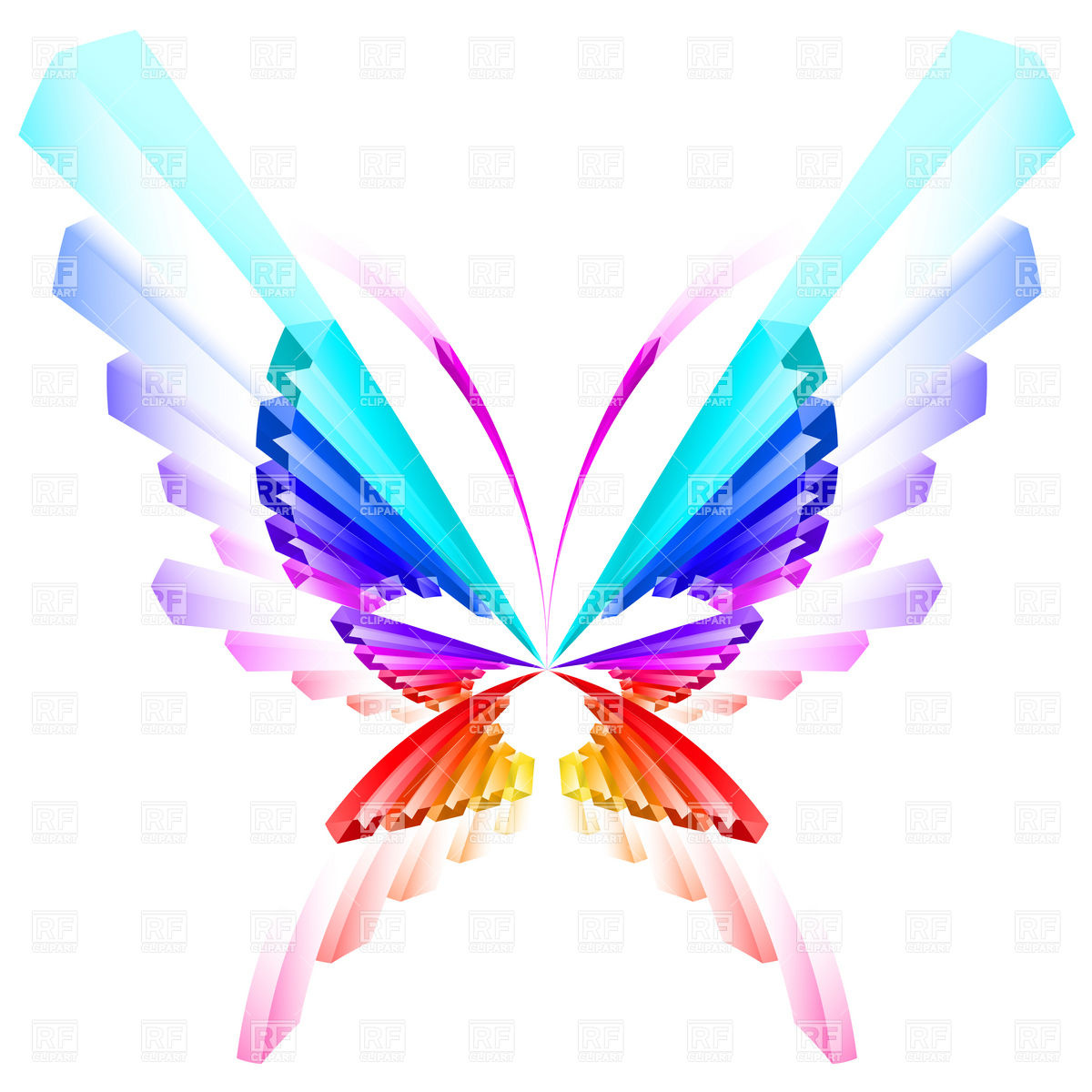 Abstract colorful butterfly, Plants and Animals, download Royalty ...