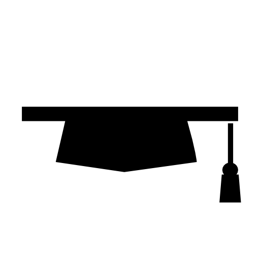 Graduation hat silhouette variant vector icon - Education icons ...