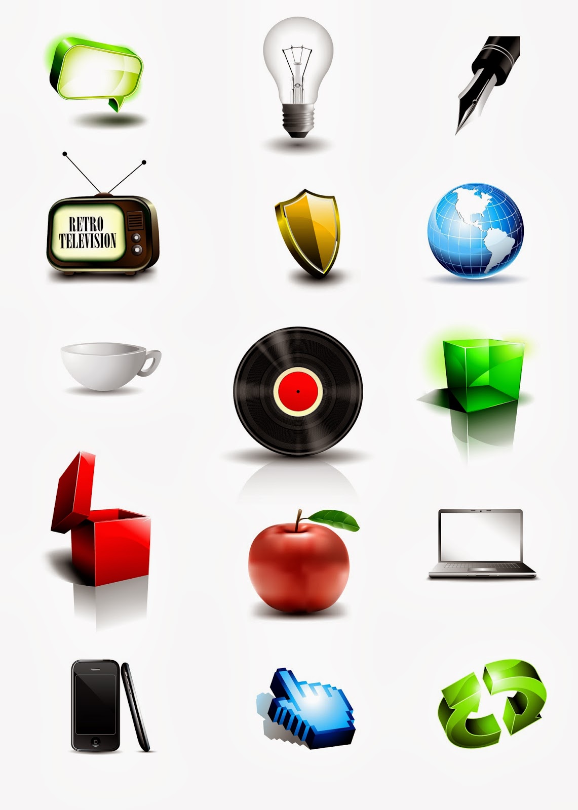 3d Vector Icons