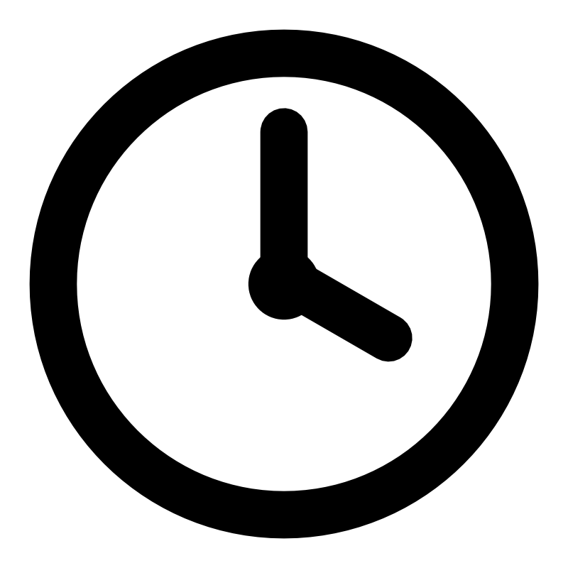 Clipart - mono clock