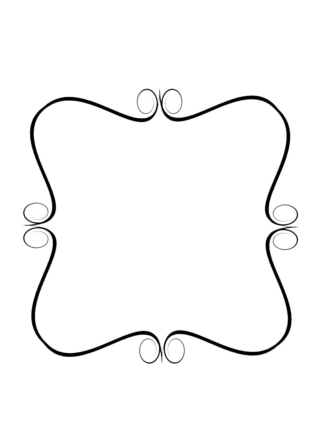 Images For > Simple Swirls Border