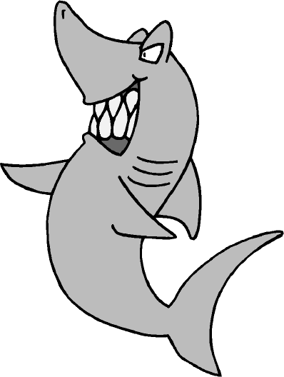 Great White Shark Clipart Black And White | Clipart Panda - Free ...
