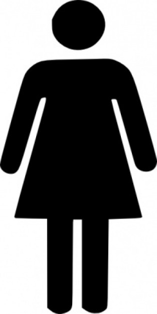 Plain woman figure clip art Vector | Free Download