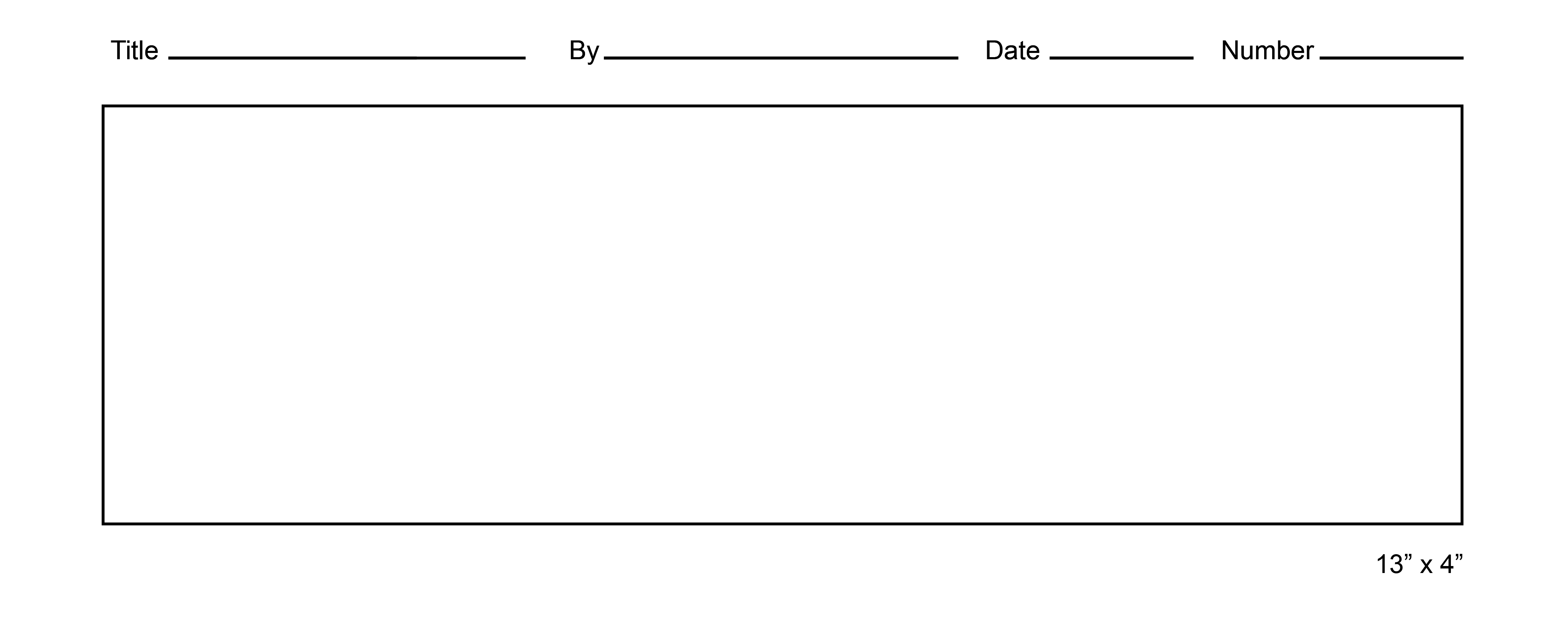 Printable Comic Strip Template