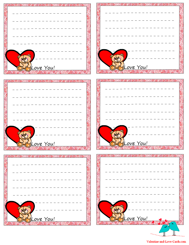 Free Printable Love Notes