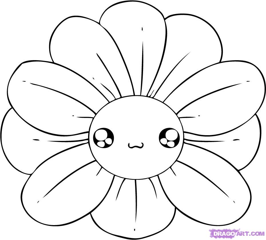 How to Draw a Chibi Flower, Step by Step, Chibis, Draw Chibi ...