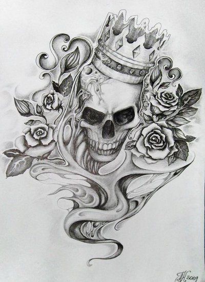 Skull Tattoo Design by Dirtbag-Star on DeviantArt