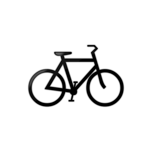 Bicycle Cartoon Black And White Bike Bikes Icon 038403 Clipart ...