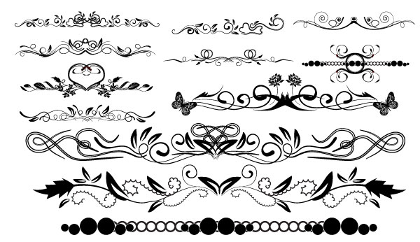 Massive Collection of Vintage Vector Graphics: Floral Borders ...
