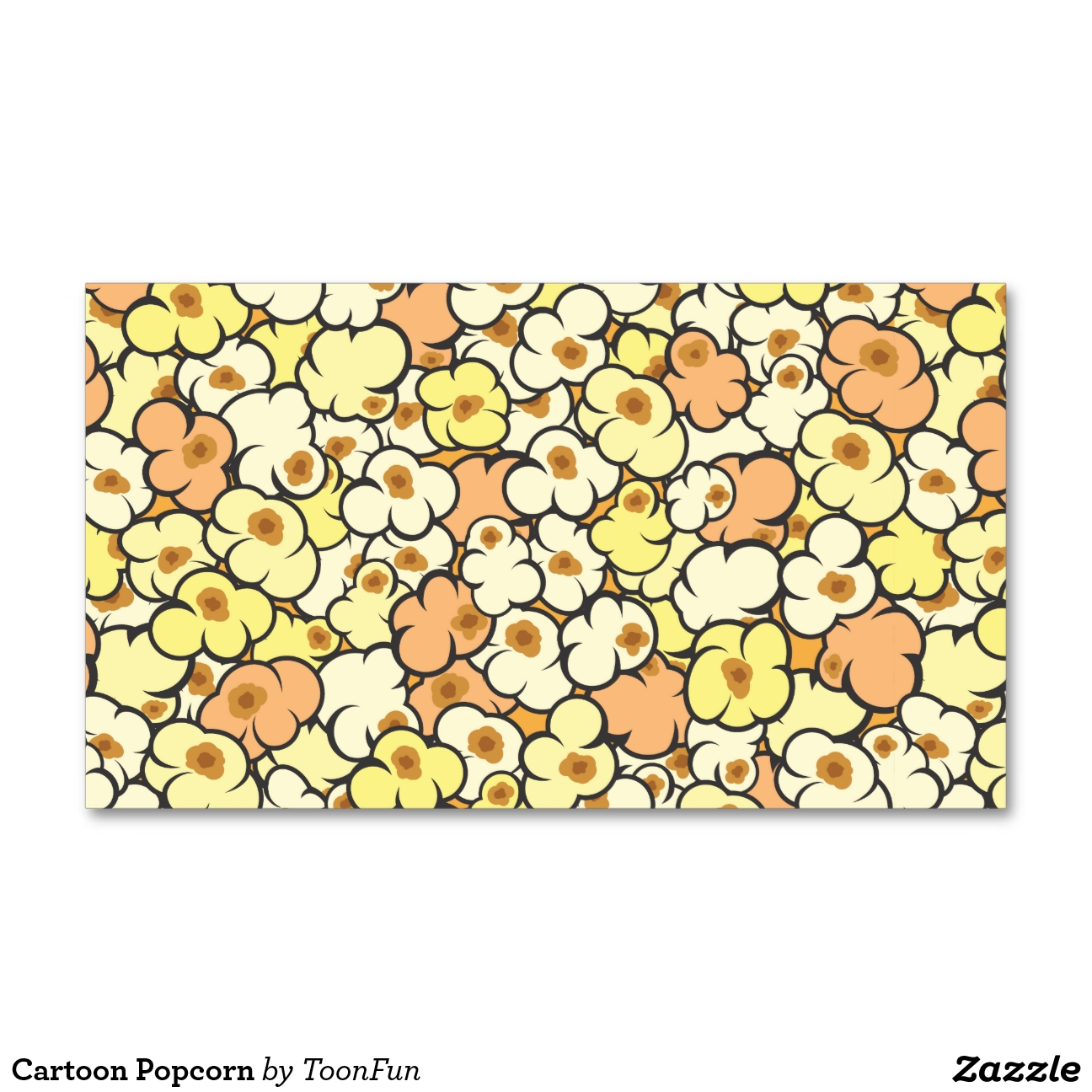 Cartoon Popcorn Double-Sided Standard Business Cards (Pack Of 100 ...
