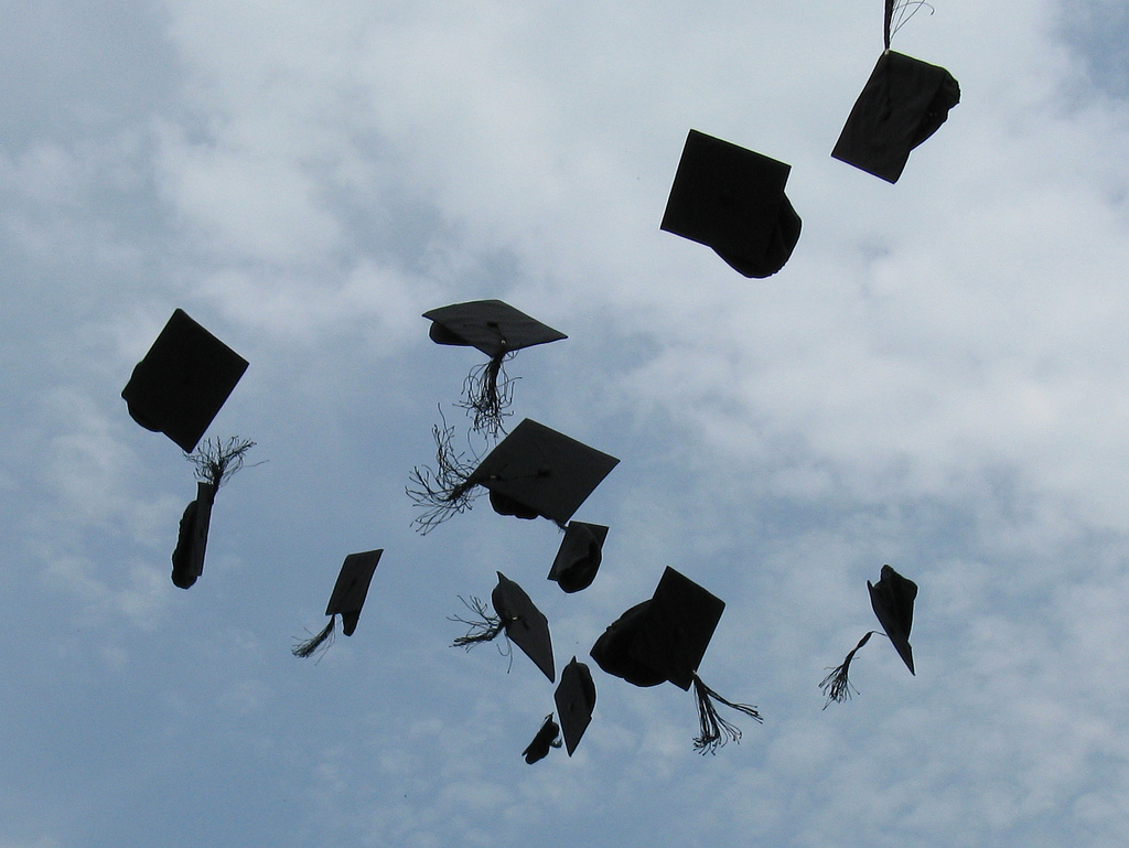 Graduation Hat Toss - a photo on Flickriver