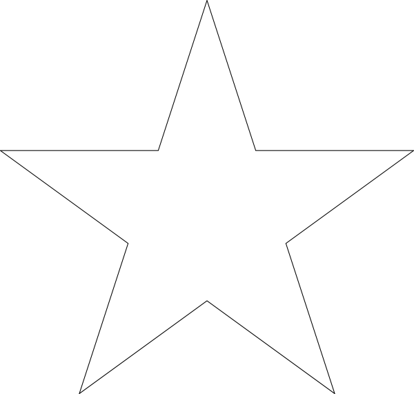 Star Outline Clip Art at Clker.com - vector clip art online ...