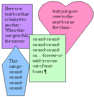 Jan's Word Brochure: Linked Text Boxes