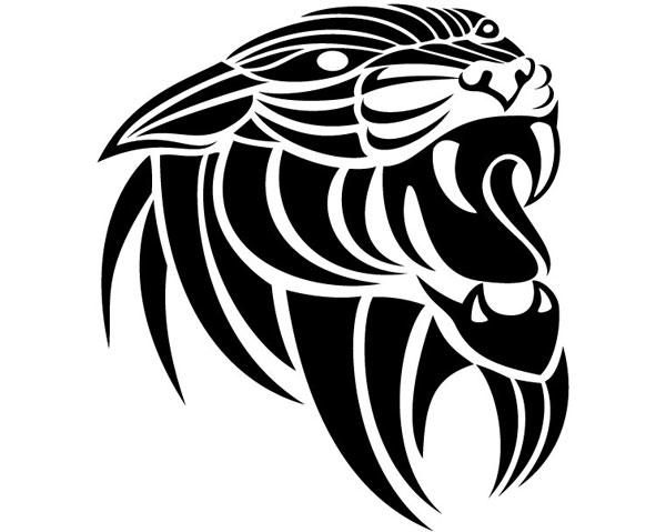 Panthera Tribal Vector | 123Freevectors