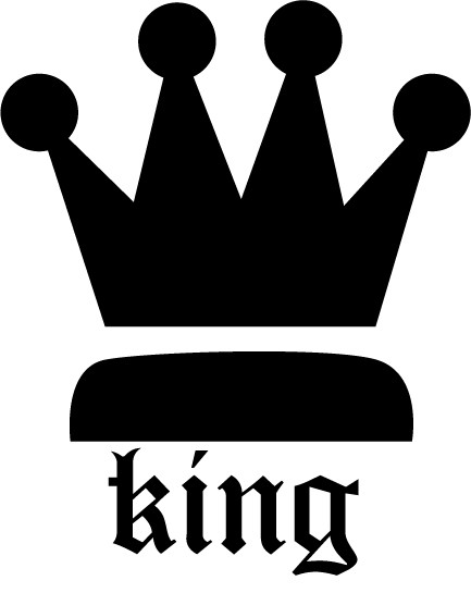 King's Crown Wall Decal by stickystyles on Etsy