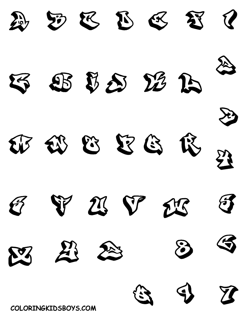 Best Graffiti World: Graffiti Alphabet Letter Designs