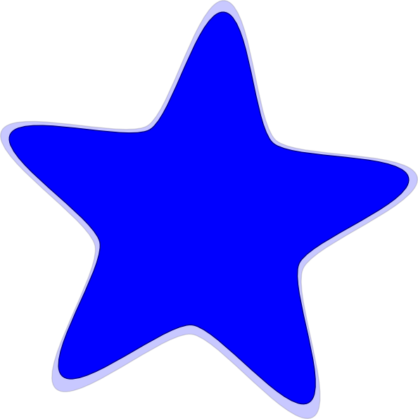 Blue Star Clip Art at Clker.com - vector clip art online, royalty ...