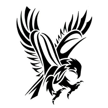 tribal-abstract-hawk-tattoo- ...