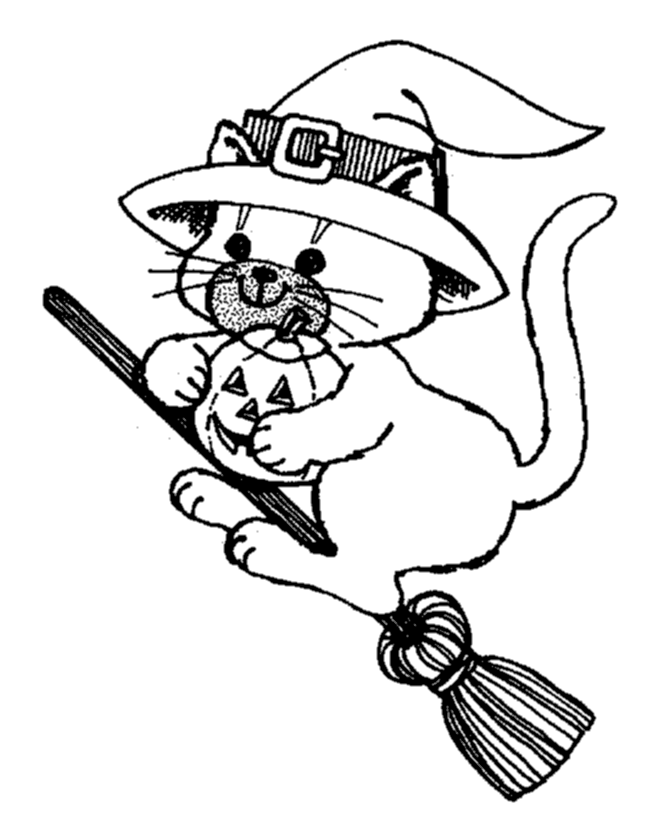 Witch Hat Coloring Page - AZ Coloring Pages