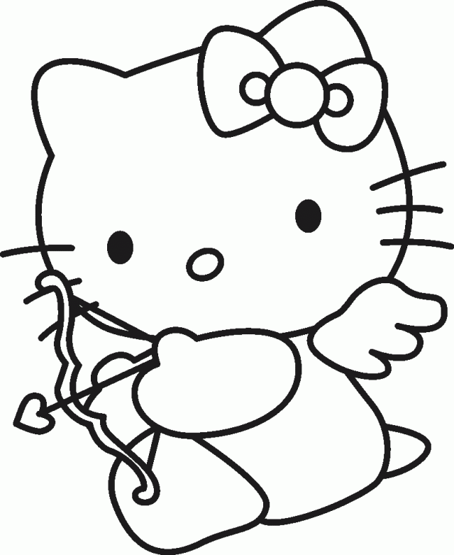 Hello Kitty Coloring Pages To Color Online Cartoon Characters ...