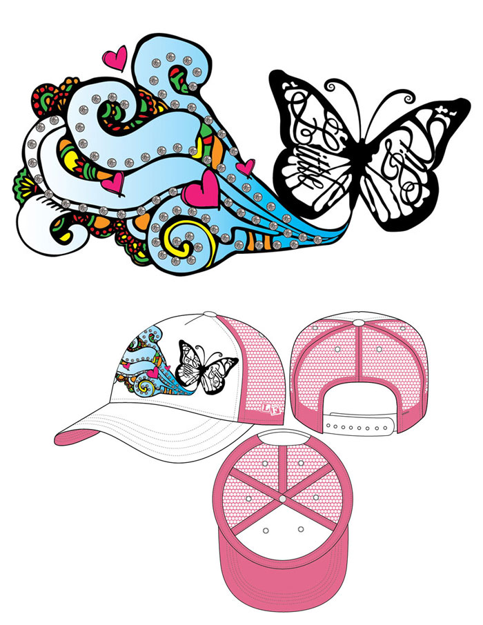 Little Fit Graphics and Headwear Designs 2008 & 2010 by Jessica ...