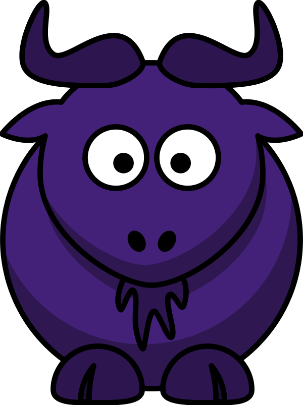 Bull Cartoon Funny - vector Clip Art