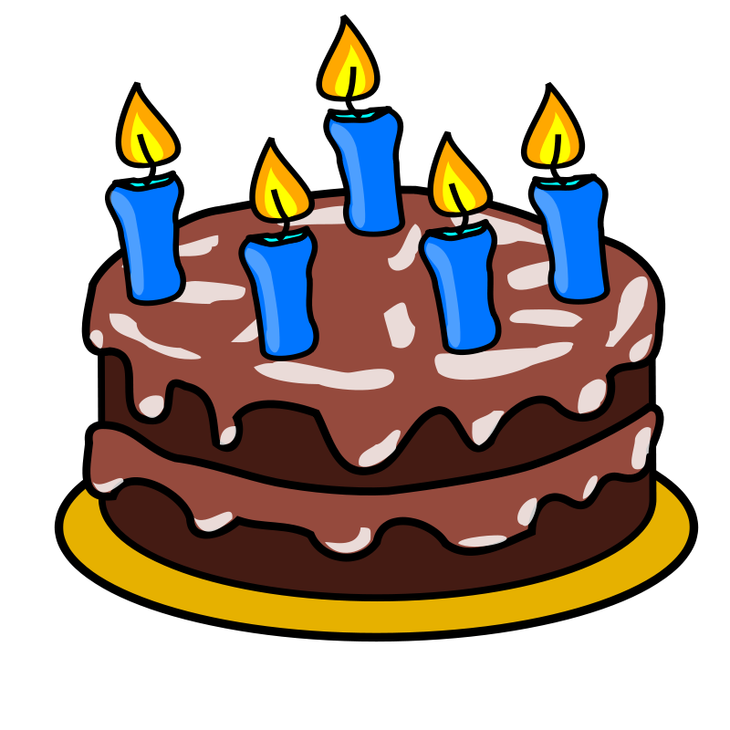 Free Clipart Birthday Cake With Candles Nice | Birthday Cakes