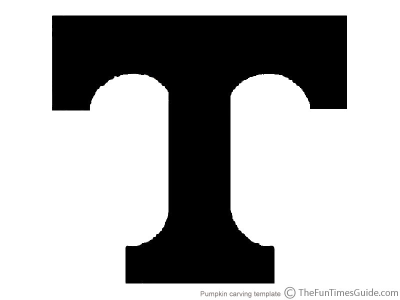 UT Pumpkin Template For University Of Tennessee Fans | The Fun ...