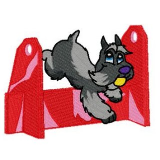 Fly-Ball Schnauzer 2 - $7.00 : SharSations Embroidery, Your ...
