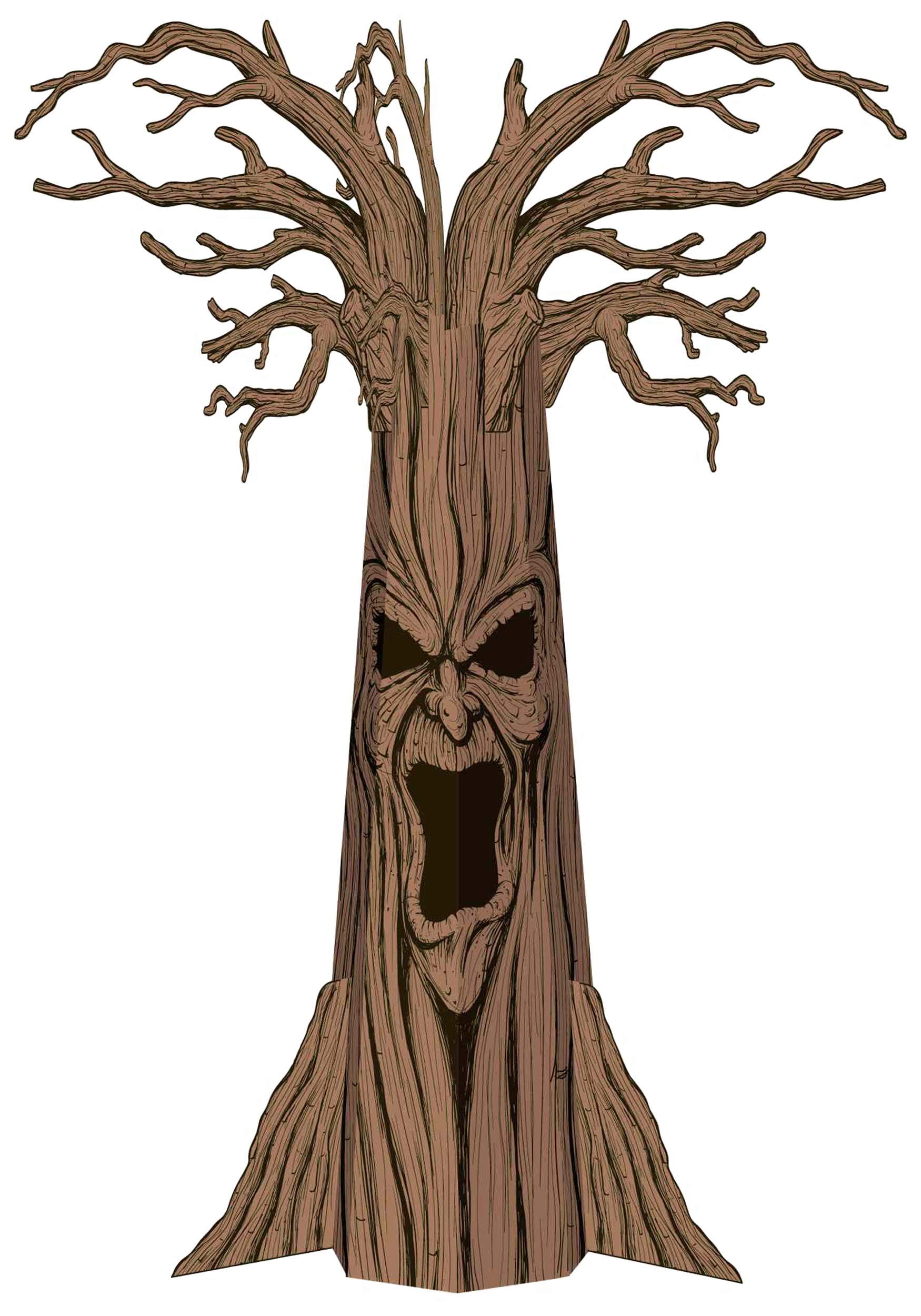 Images For > Spooky Halloween Tree Clipart