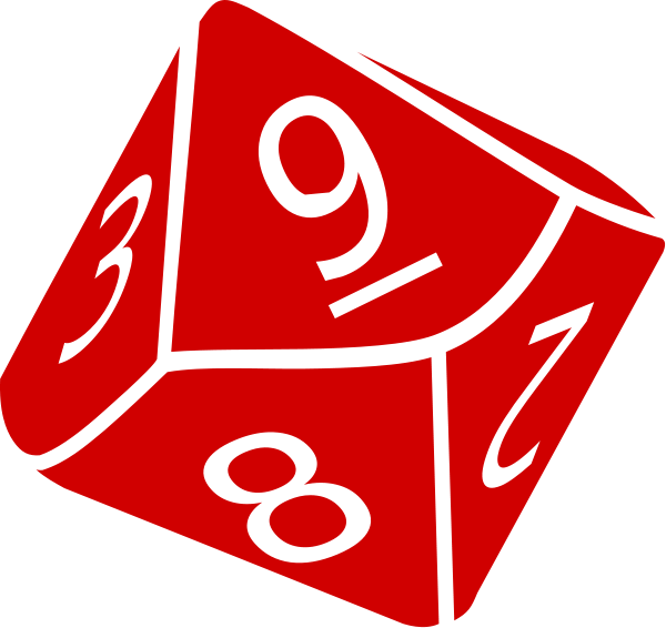 Ten Sided Dice Clipart, vector clip art online, royalty free ...