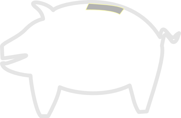 Piggy Bank clip art - vector clip art online, royalty free ...