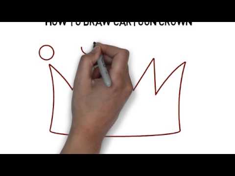 How To Draw Cartoon Crown - YouTube