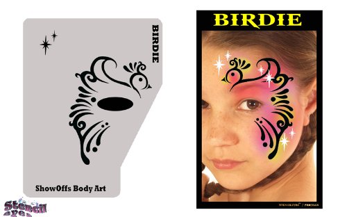 Amazon.com: Face Painting Stencil - StencilEyes Profile Birdie ...
