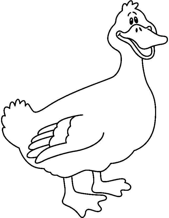 black-and-white-duck-clip-art- ...