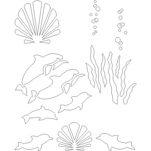 Free Dolphins Stencil Patterns